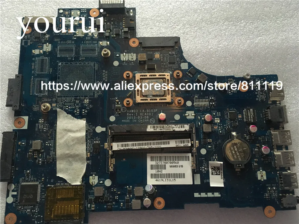 

FOR Dell Inspiron M531R 5535 Laptop Motherboard VAW03 LA-9103P 02HKNW CN-02HKNW 2HKNW DDR3 w/ FOR A8-5545M CPU