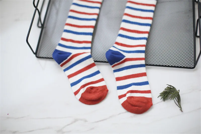 Гольфы в полоску для маленьких мальчиков и девочек гольфы новорожденных