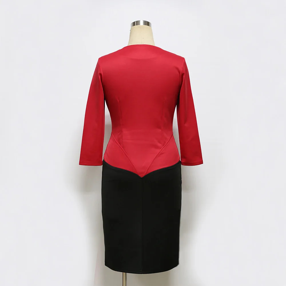 Осенние рабочие платья для женщин Карьера женские 2018 Новое поступление