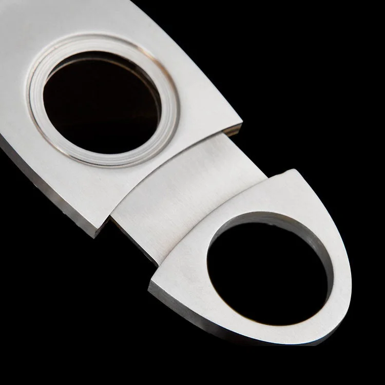 

10pcs Luxury Fashion High-Grade Stainless Steel Cigar Cutter Double Blades Pocket tobacco cut cigar Knife cigarette Scissors