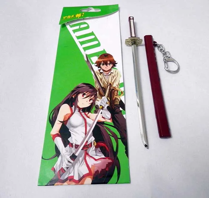 Оптовая продажа/Розничная Аниме Akame ga kill! брелок для ключей куроме в виде меча с