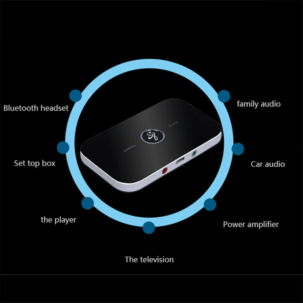 B6 2 в 1 Bluetooth 4,2 передатчик и приемник беспроводной A2DP аудио адаптер Aux 3,5 мм аудио плеер для ТВ/дома стерео/мобильного телефона