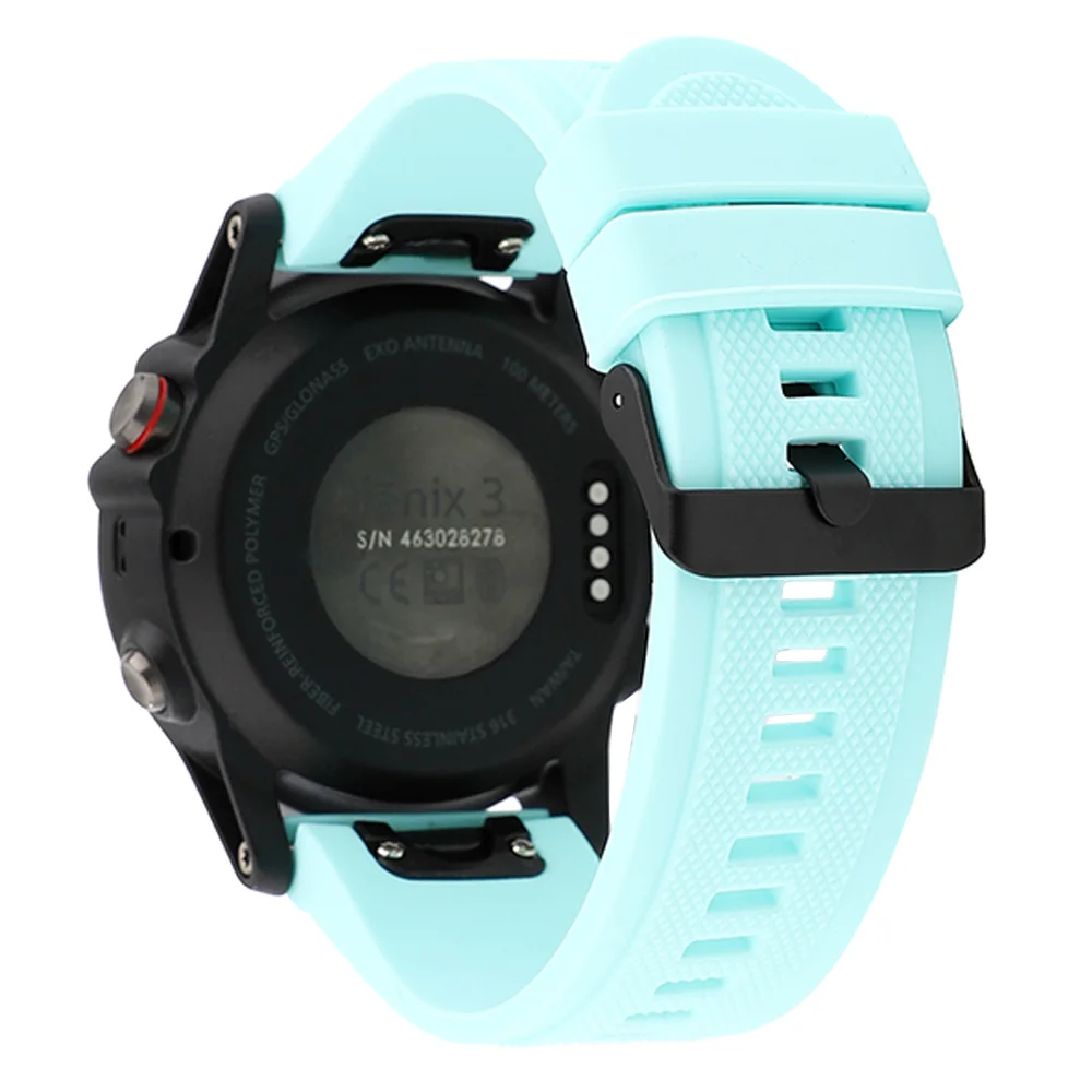 Quick Fit Силиконовый ремешок для часов 20 мм/22 мм/26 мм для Garmin Fenix 5X/5X Плюс/5S/5/3/3HR/Forerunner 935/Quatix 3/5 резиновый ремешок