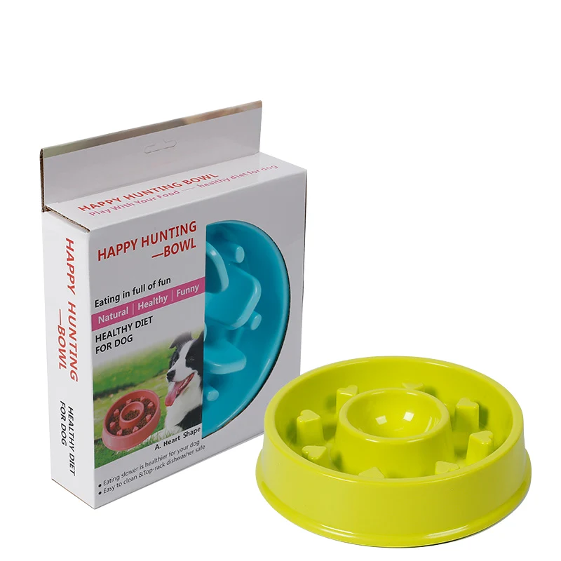 Миска для медленного кормления собак забавная Интерактивная Антикоррозийная