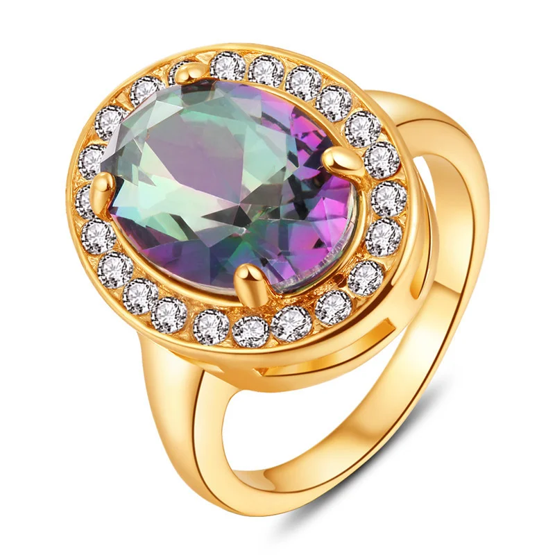 Новинка 2019 модное кольцо 18K с фианитом AAA украшение Очаровательное для тела