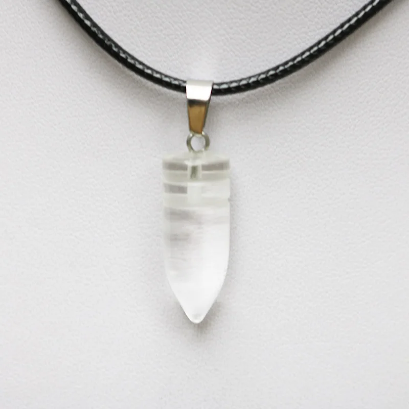 1 шт 25 мм подвески из натурального камня кулон в форме пули с украшением виде