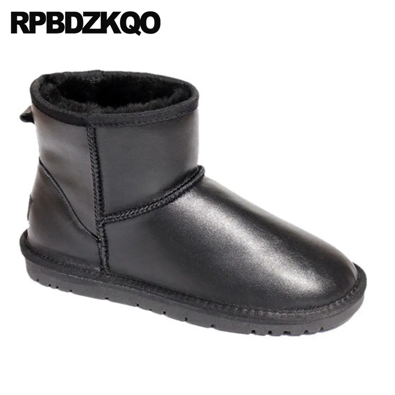 Мужские замшевые ботинки без застежки черные непромокаемые ботильоны из