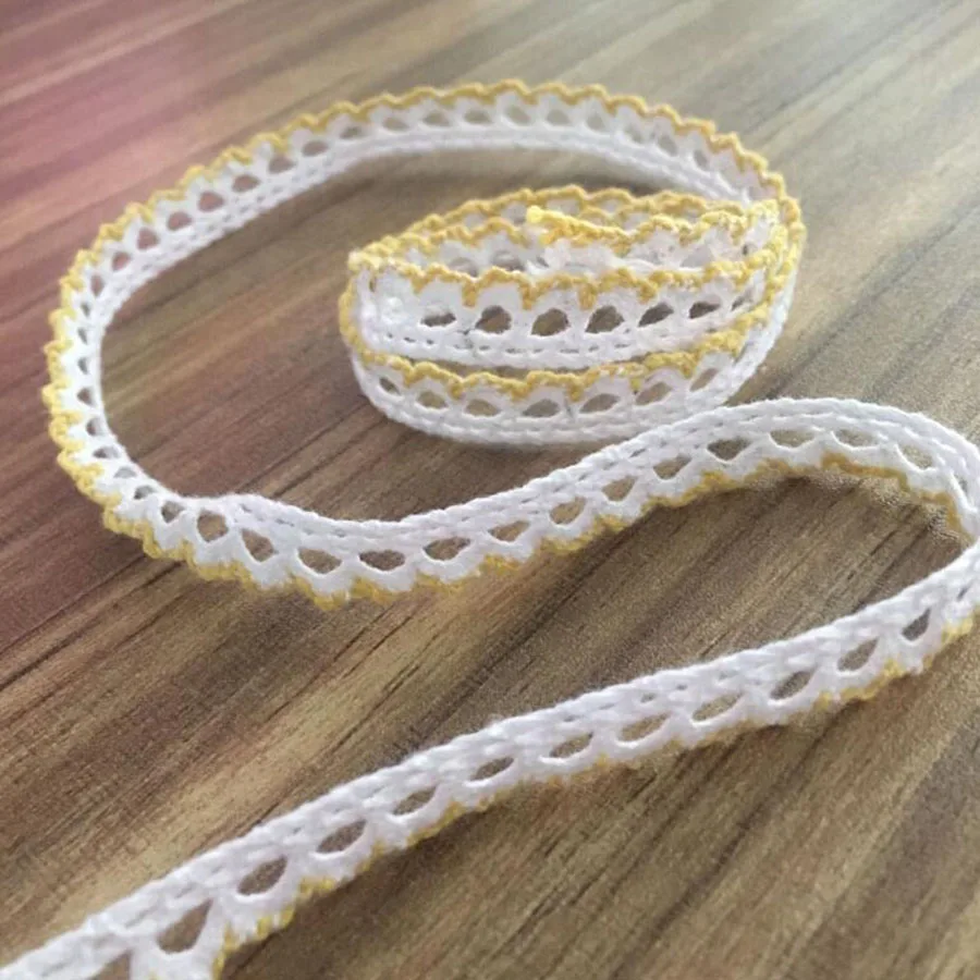 10 м/лот тканая хлопчатобумажная кружевная отделка Сделай Сам шитье занавеска