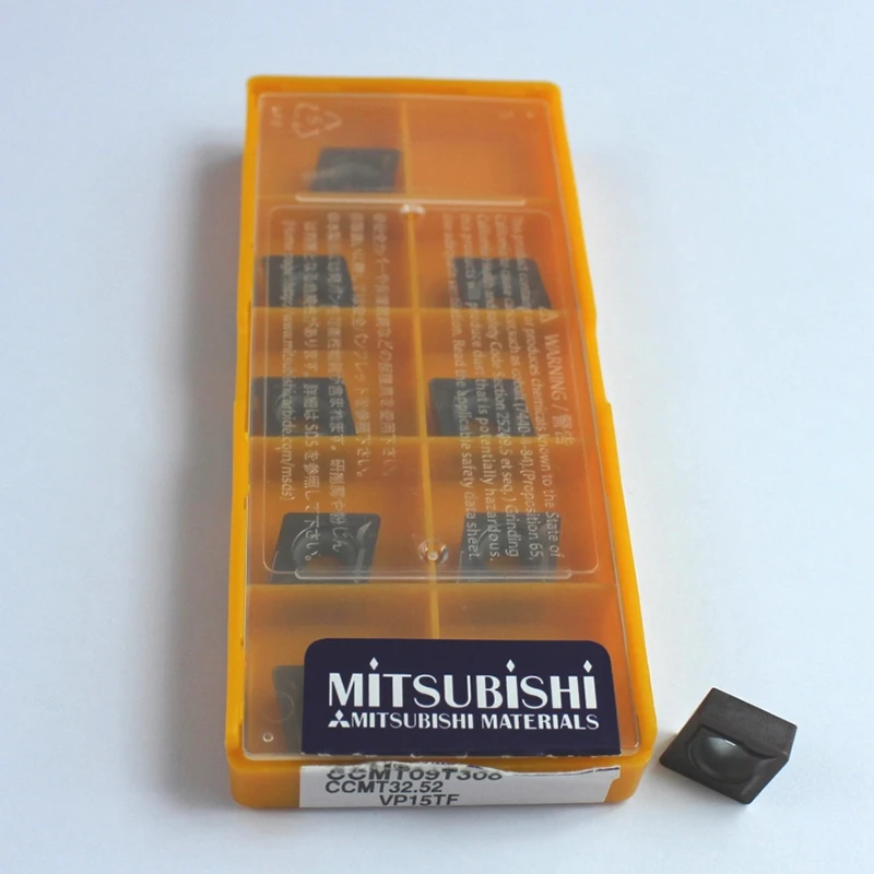 Original CNC Lathe Inserts CCMT09T308 VP15TF R0.8 10pcs/lot Mitsubishi Carbide Tool For Holder | Инструменты