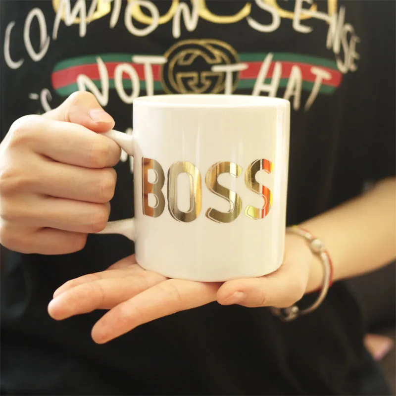 Креативная керамическая кружка BOSS, индивидуальная мышечная модель, ручная кружка, фарфоровая кофейная чашка, домашняя офисная чашка для воды, послеобеденная чайная чашка