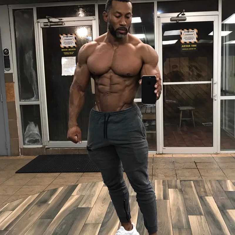 Спортивные штаны для бега спортивные мужчин хлопковые повседневные фитнеса
