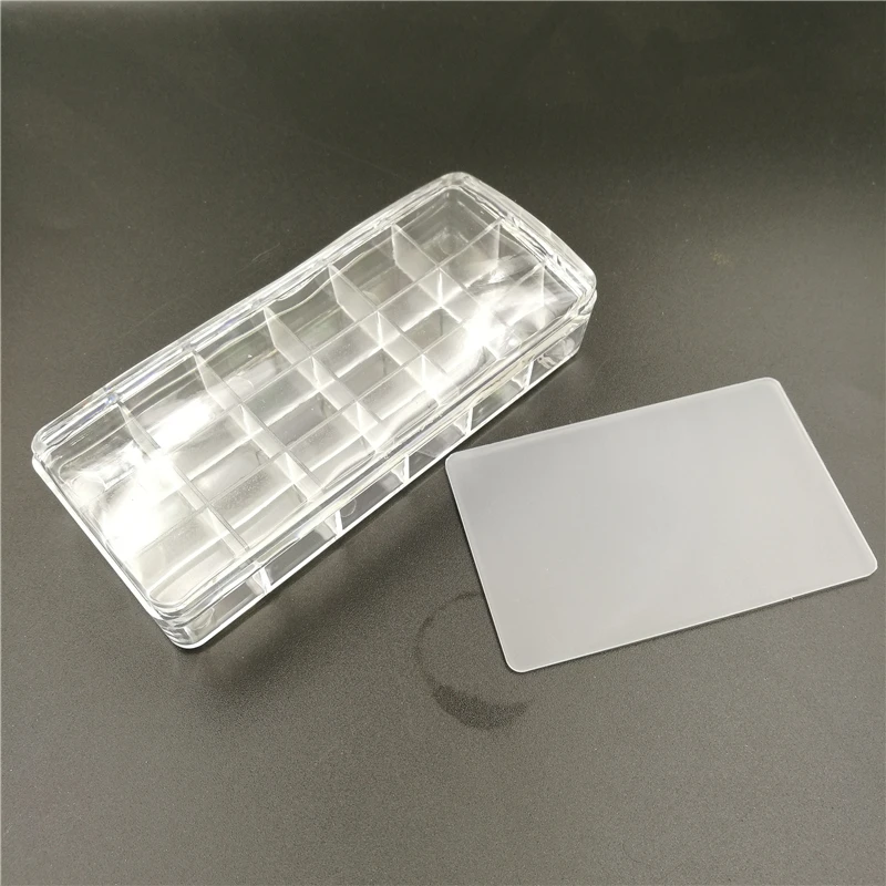 Новое поступление супер большие прозрачные желе ногтей штампа огромный ластик