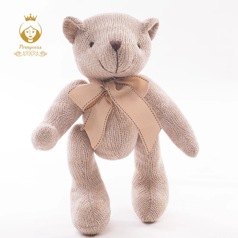 Креативный вязаный плюшевый мишка куклы для наполнения могут мигать плюшевые