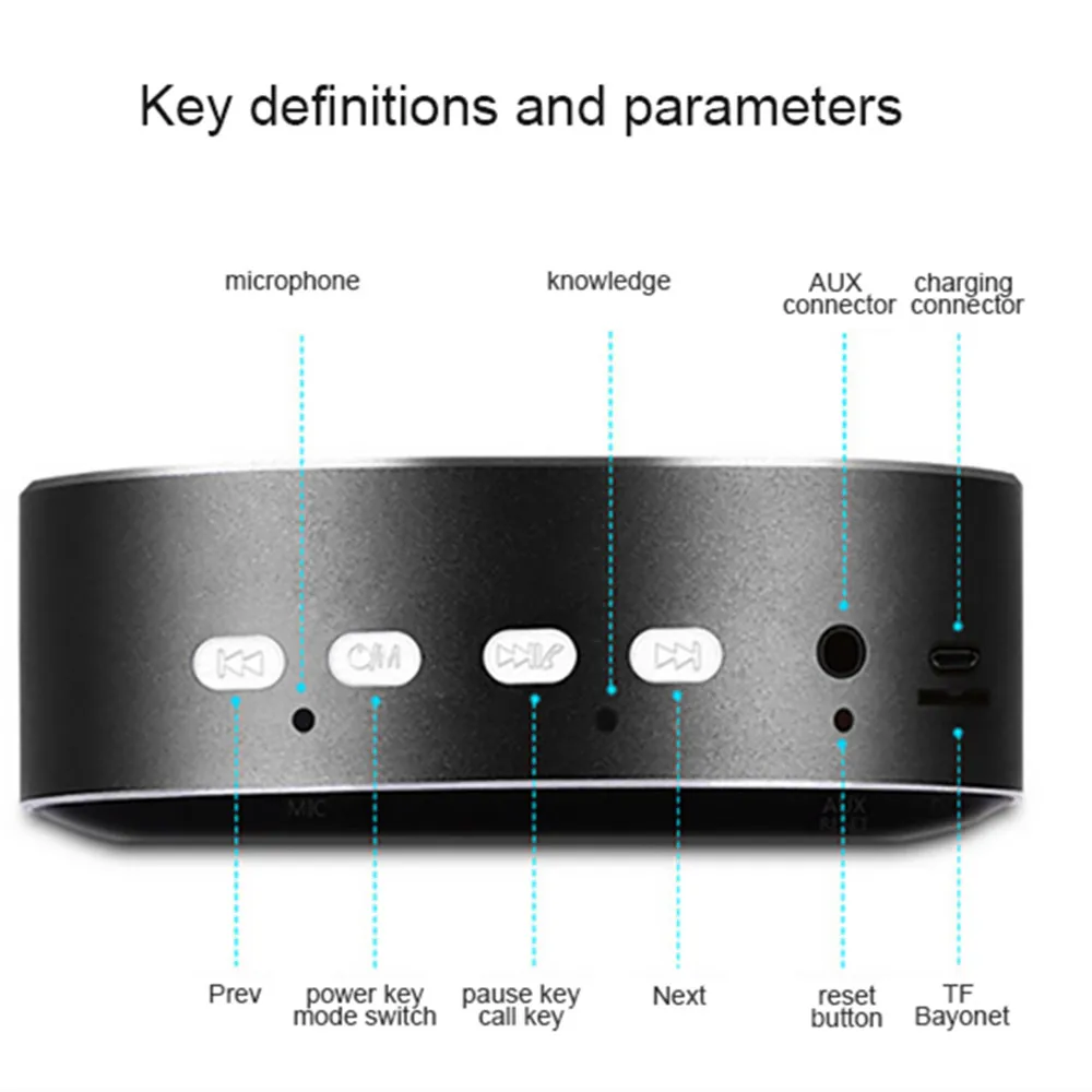 Abuzhen портативная беспроводная стереоколонка Bluetooth Hi-Fi мини-Колонка MaxSupport 32 Гб TF