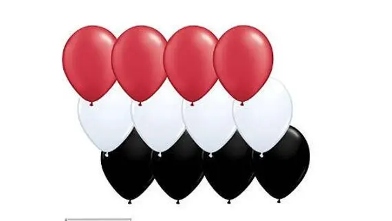 red-white-black 12 шт./лот 10 дюймов 2,2 г золотистый и черный розовый гелий Перл латексные шары Свадьба День рождения Baby Shower вечерние Декор поставки air globos - Цвет: red-white-black