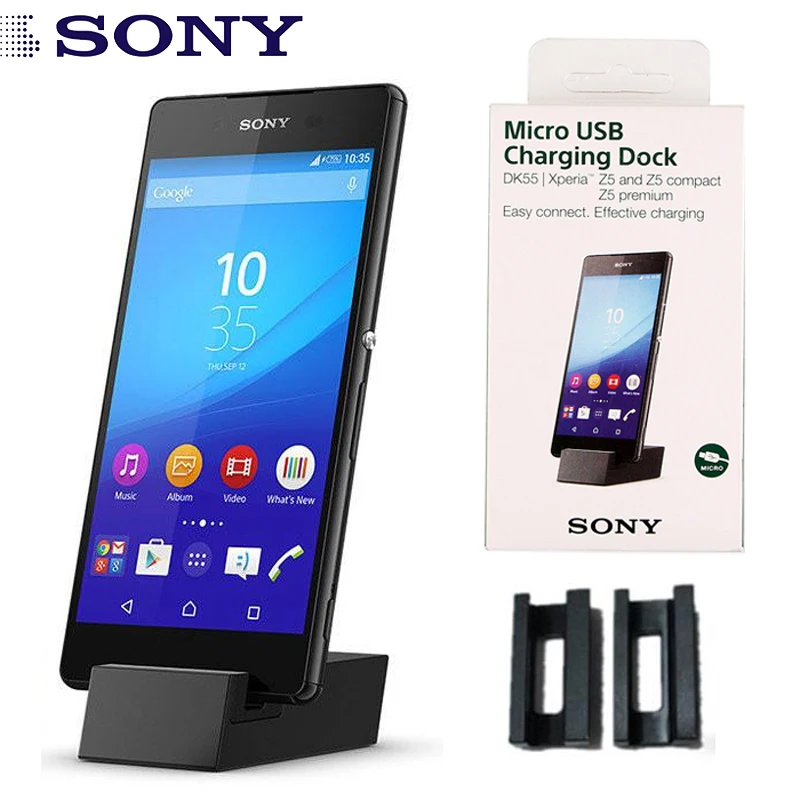 Оригинальная док станция для зарядки Sony DK55 Xperia Z5 Premium Compact E6603 E6653 E6883 E5823 Z5|Зарядные