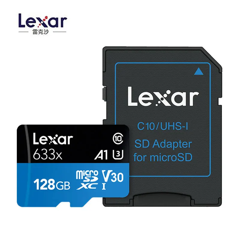 128 ГБ Lexar 95 МБ/с./с 633x Micro sd карта 128 ГБ считыватель карт памяти Uhs-1 для дрона Gopro Dji спортивная видеокамера - Емкость: 128 ГБ
