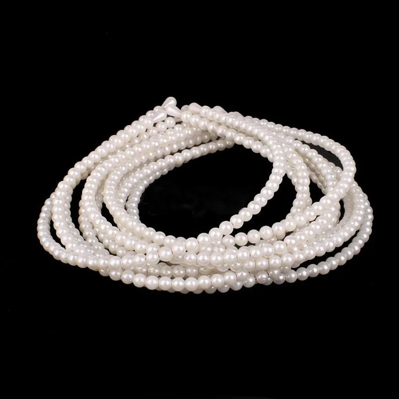 Модные женские свадебные искусственные жемчужные бусины повязка на голову