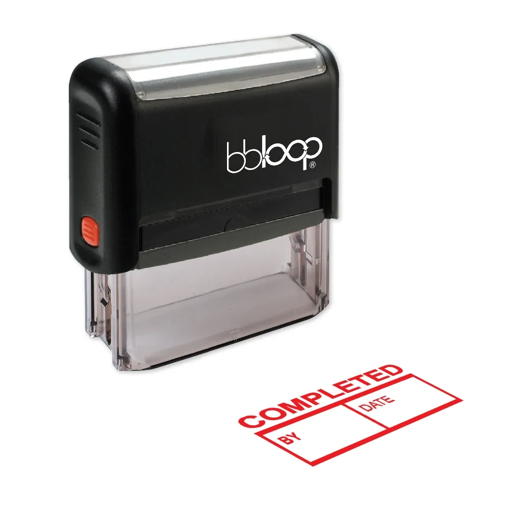 Самозаполняющийся штамп BBloop прямоугольный лазерная гравировка красный | Дом и