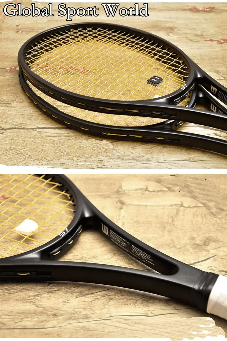 2016 новый пользовательский тайвань про персонал 97 черный теннисная ракетка