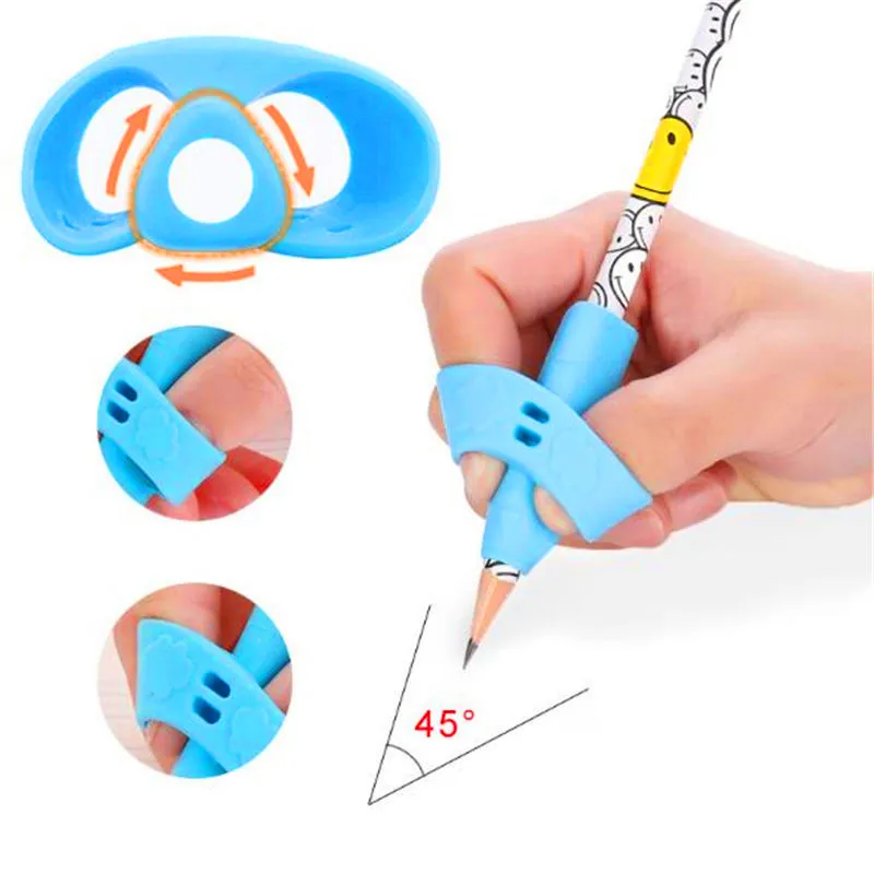 3 шт./компл. ручка пальца Силиконовые Детские коррекция осанки при письме
