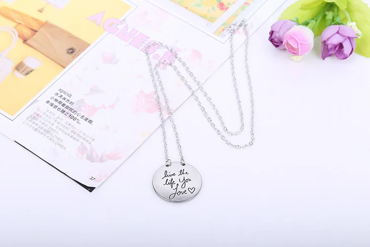 Женское круглое колье с надписью hope for завтра | Украшения и аксессуары