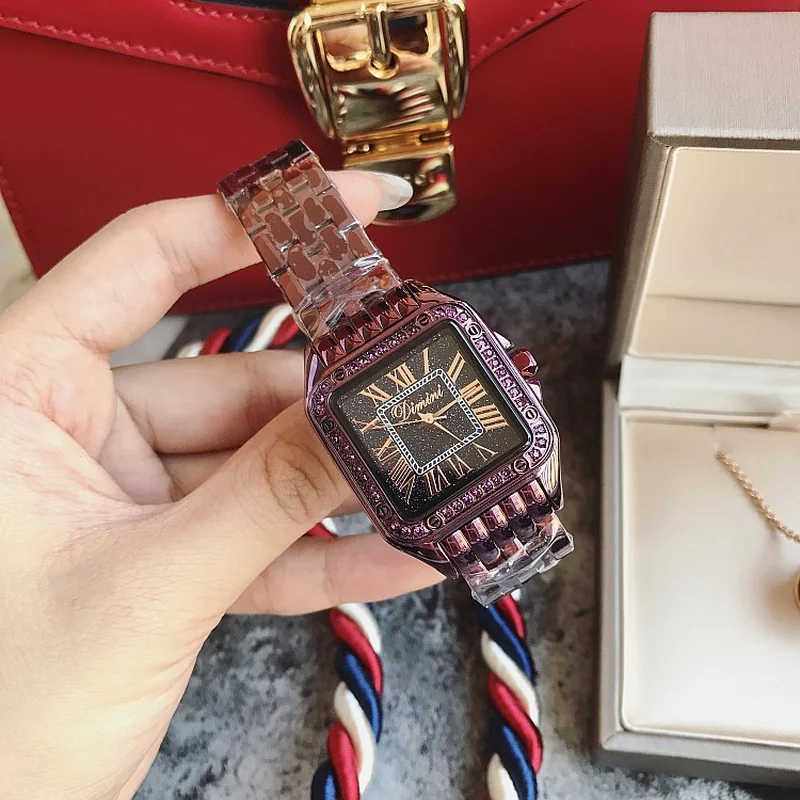 Дропшиппинг модные женские часы серебряные Звездные римские весы маленькие