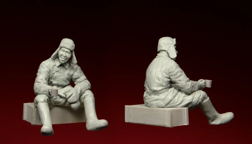 1/35 строительный комплект 132 русский солдат одна фигурка несобранный