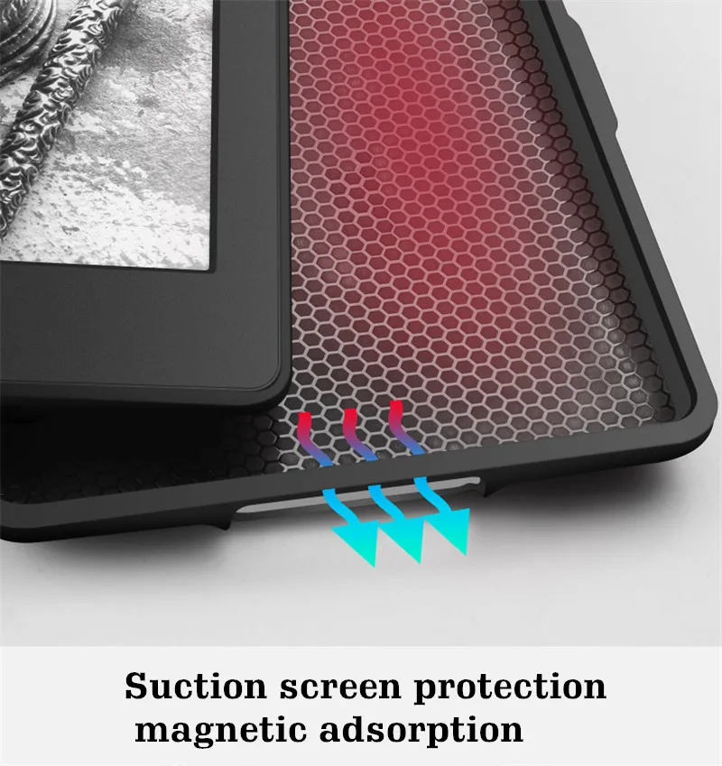Магнитный чехол из искусственной кожи с принтом оленя для Amazon New Kindle 8-го поколения версия 6," Электронная книга мягкий чехол на заднюю панель+ пленка+ стилус