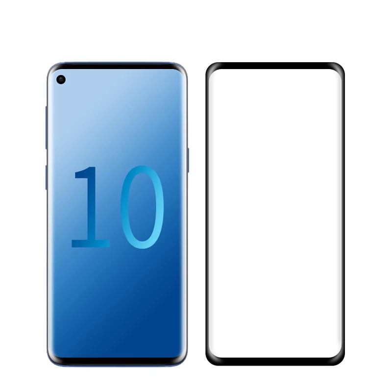 3D изогнутое закаленное стекло для Samsung Galaxy S10 2 шт. полное покрытие экрана Защитная