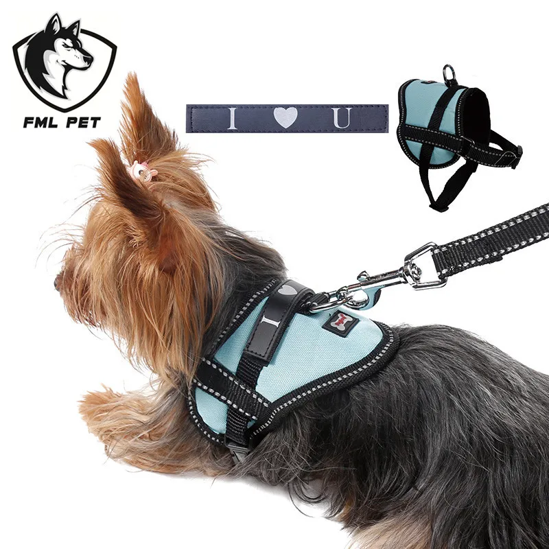 Шлейка для щенков шлейка светоотражающая собак нейлоновая обучения ходьбе