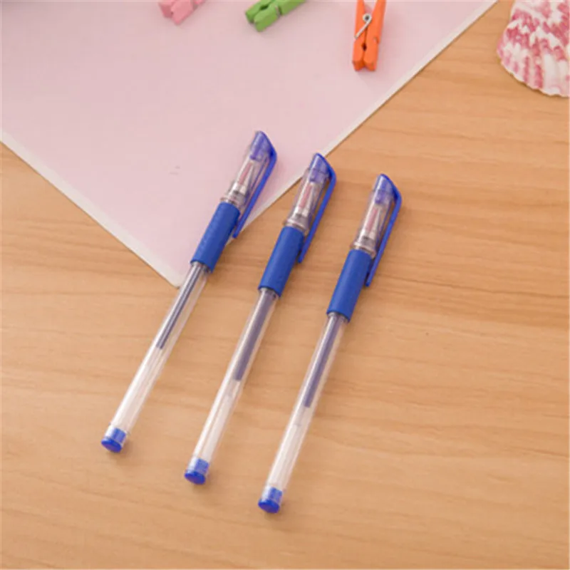 Blue 1pcs Корейский милый Единорог гелевая ручка с подвеской Kawaii Розовая пантера канцелярские товары Рождественский лось Снеговик креативный светильник Эйфелева башня лампа - Цвет: Blue 1pcs