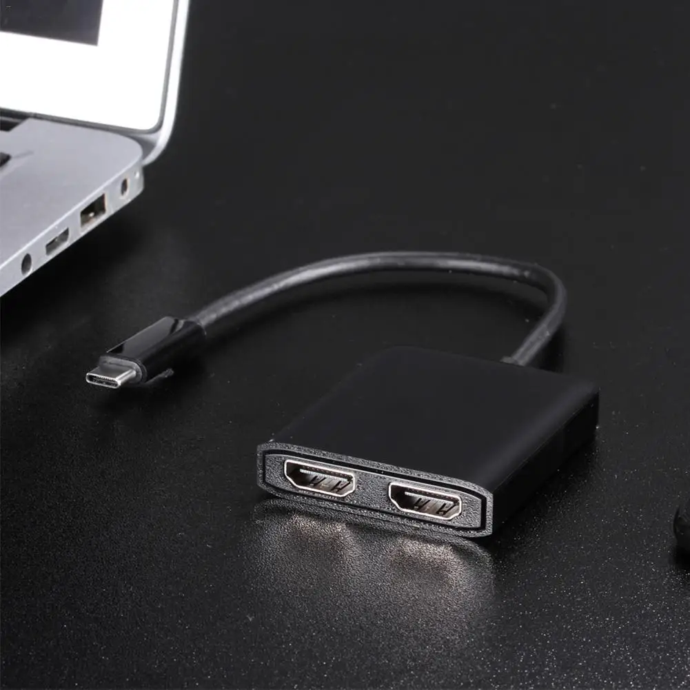 4k HD Dual-screen USB-C To Dual HDMI Adapter 4K @ 60hz Topoint C-to-HDMI Converter For MacBook / Pro 2016/2017/2018 Sams | Электроника