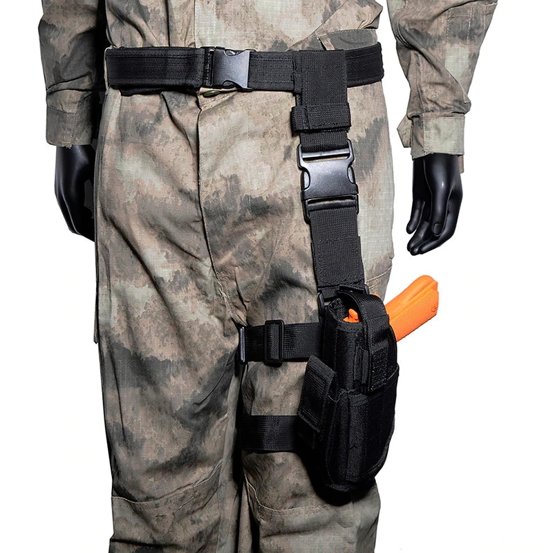

Tactical Universal Drop Leg Holster Military Adjustable Waistband Right Left Thigh Gun Holster Outdoor Hunting Pistol Pouch