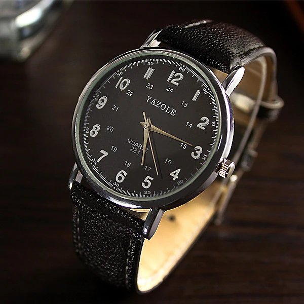 black-black Yazole мужские часы Reloj Hombre мужские спортивные часы лучший бренд класса люкс мужские часы Relogio Masculino erkek kol saati montre homme - Цвет: black-black