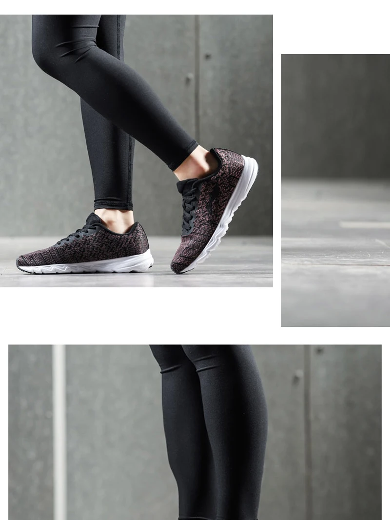 Li-Ning Для женщин EZ RUN Кроссовки светильник Вес дышащая Спортивная обувь внутри переносной; нескользящая подошва; защита от спортивная обувь ARBN024 XYP639