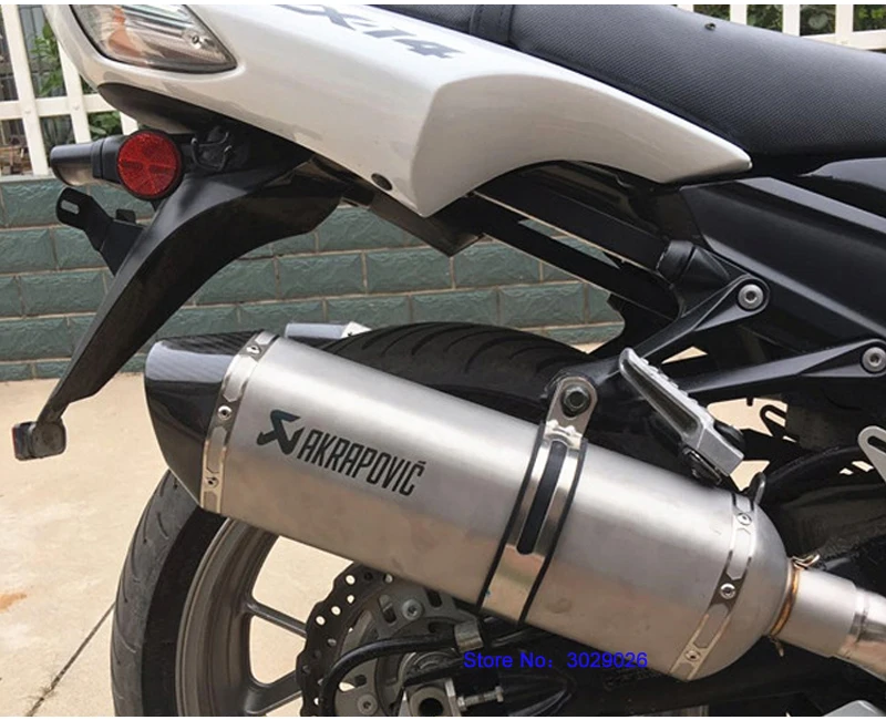 ZX14R ZZR1400 Слипоны для ZX 14R мотоцикла глушитель набор со средним звеном наклейка на