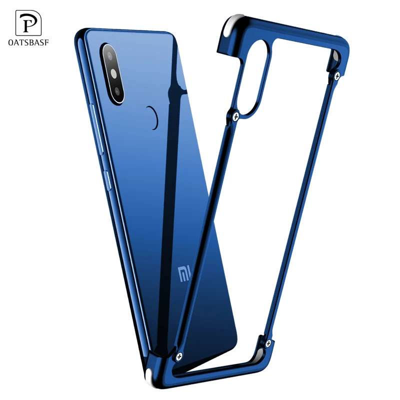 Роскошный чехол OATSBASF для xiaomi mi 8 металлический защитный подушка безопасности SE
