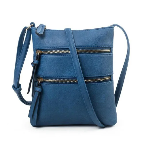 dark blue REPRCLA 10 цветов повседневная женская сумка многофункциональная сумка-мессенджер на плечо дизайнерская сумка маленькая сумка через плечо дамская сумочка - Цвет: dark blue