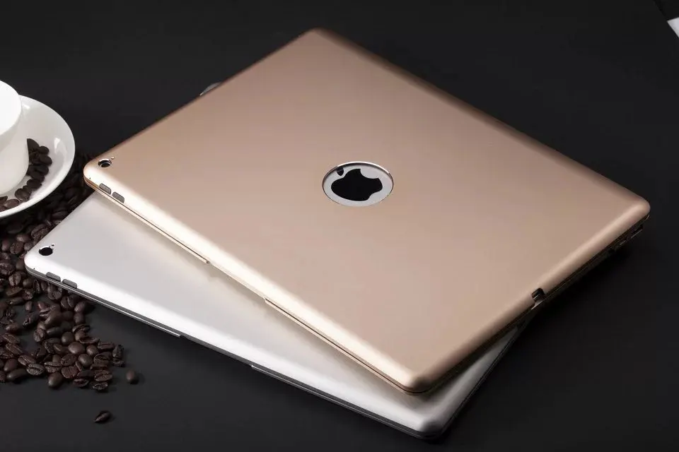 Алюминий Клавиатуры Обложка Case с 7 Цветов Подсветка Беспроводная Bluetooth