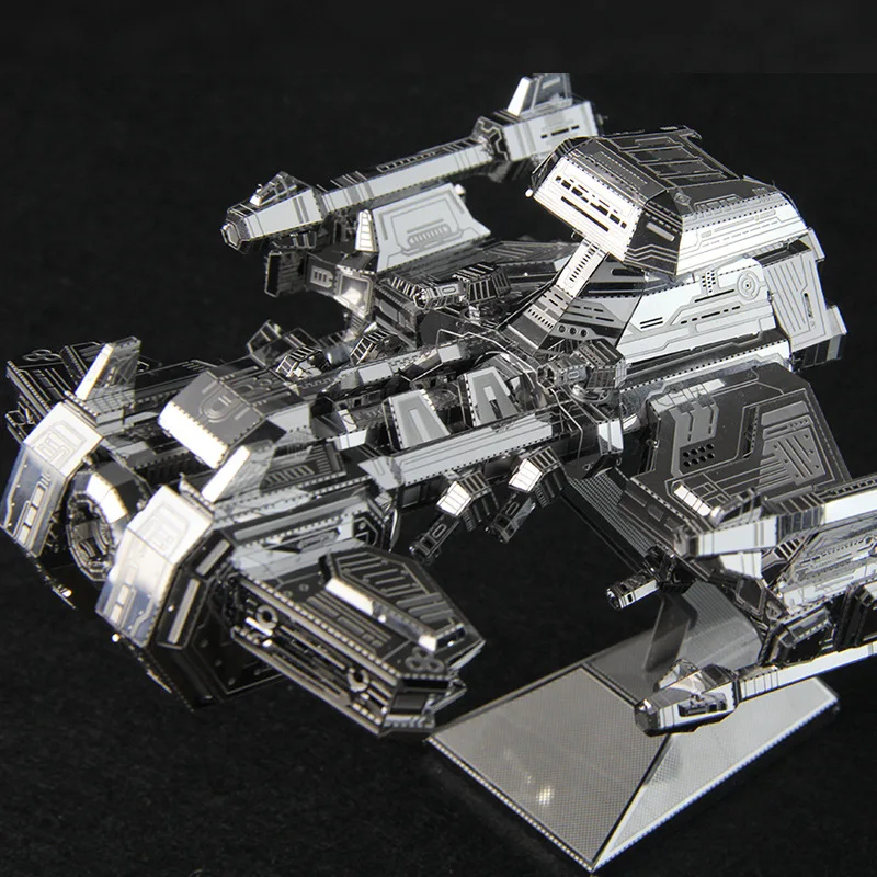 Terran Battleship Fun 3d Металл Diy набор миниатюрных моделей головоломки игрушки детские развивающие хобби для мальчиков сплайсинг строительство