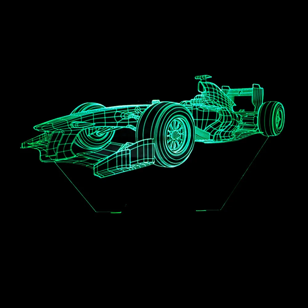 Новый автомобильный 3d свет 7 красочный сенсорный пульт дистанционного