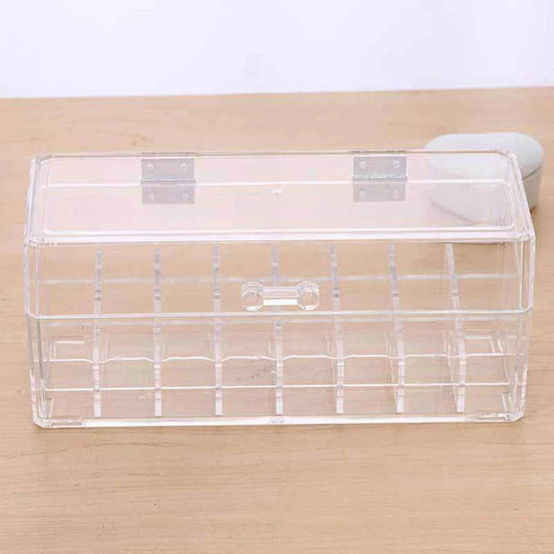 Новый акриловый Органайзер для Макияжа Косметический выставочный стенд 24 футляр