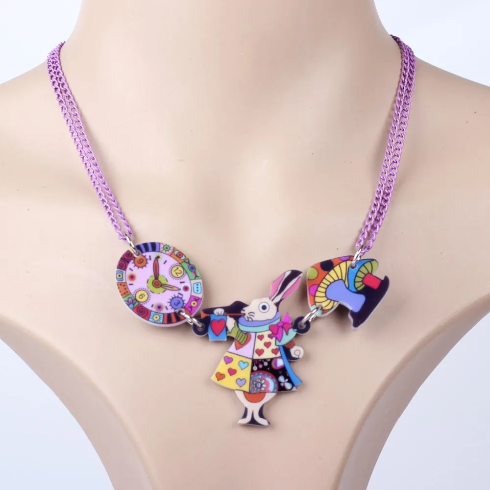 Женское акриловое ожерелье с подвеской мышь|fashion jewelry|jewelry fashionjewelry girl |