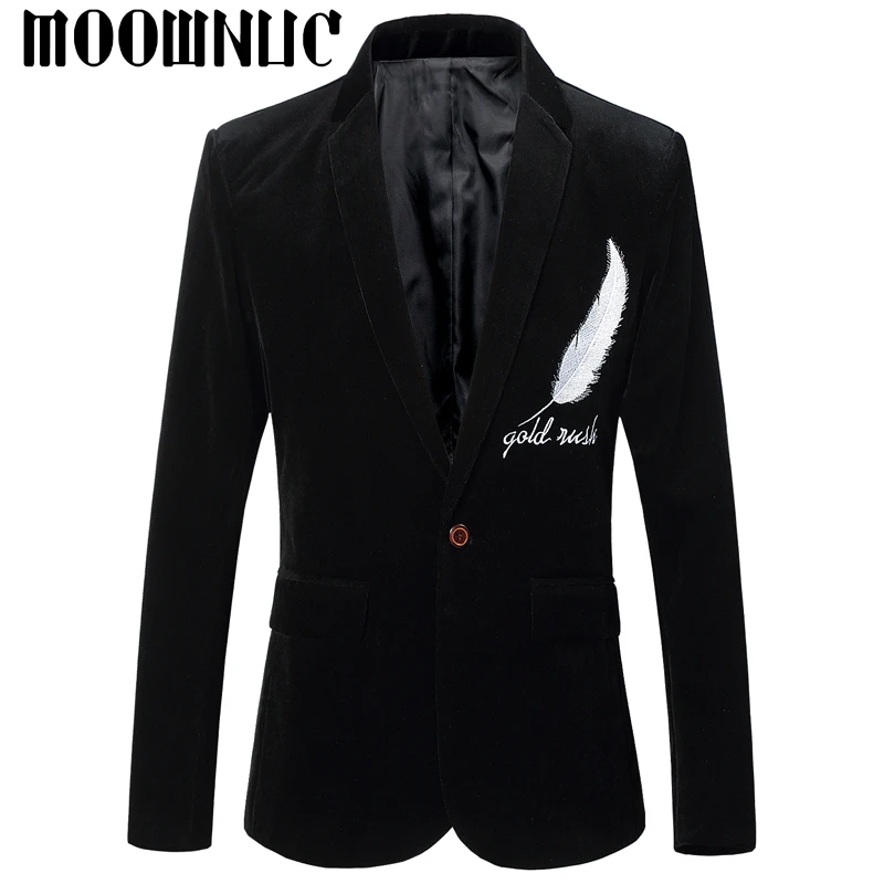 Мужской Блейзер MOOWNUC классический деловой блейзер с принтом|business casual suit|casual suitblazer