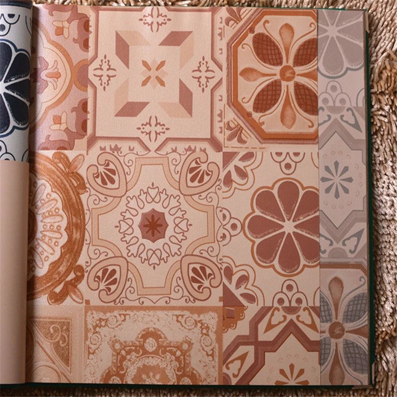 Обои в стиле ретро Континентальный богемный этнический стиль абстрактные