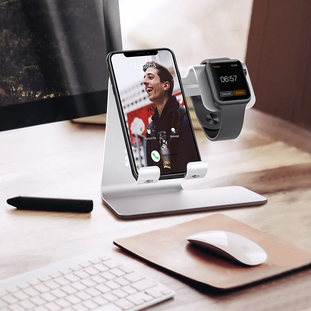 3 в 1 зарядная док станция держатель для Iphone XS 8 7 подставка Док телефона Настольный
