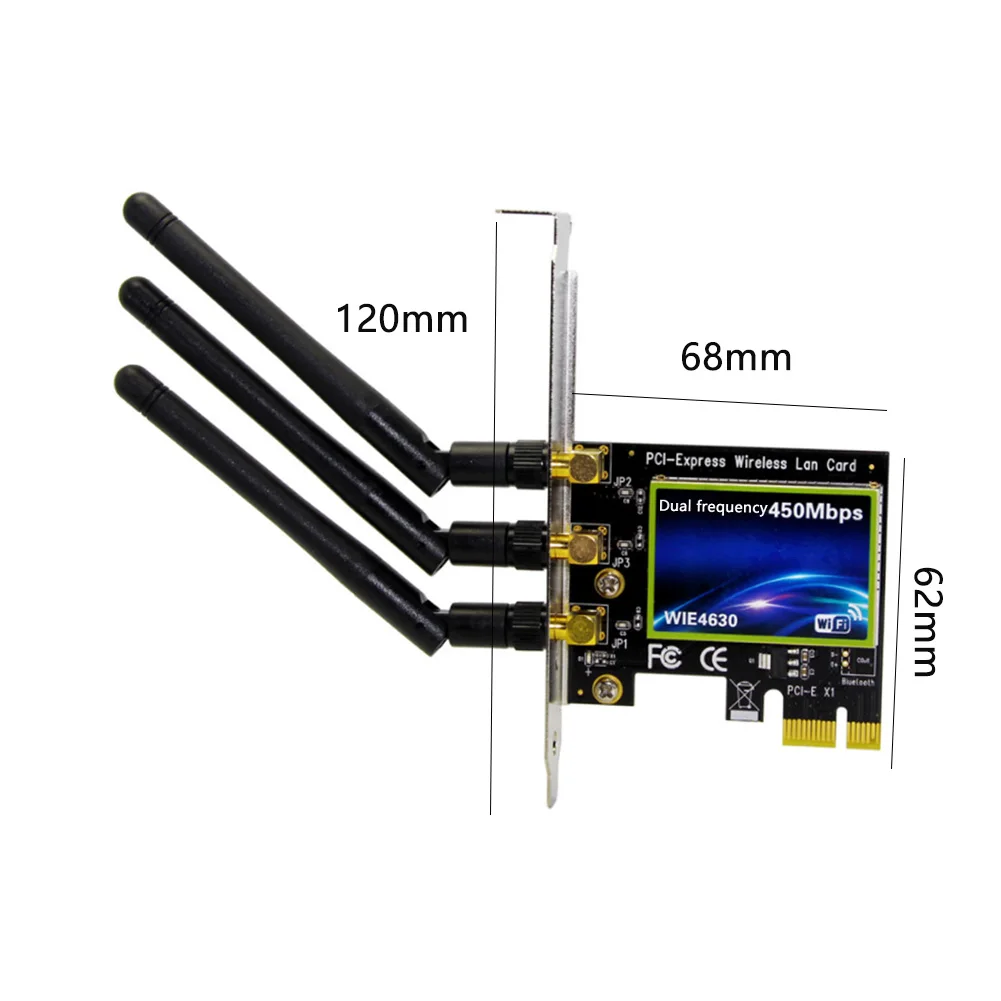 Wifi адаптер офисные аксессуары PCI Express Интернет беспроводной 450 Мбит/с Настольный