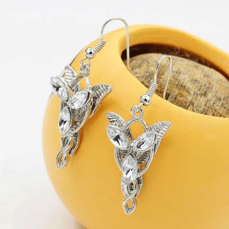 Женские Висячие серьги Arwen Evenstar кристально прозрачные стразы с серебряным