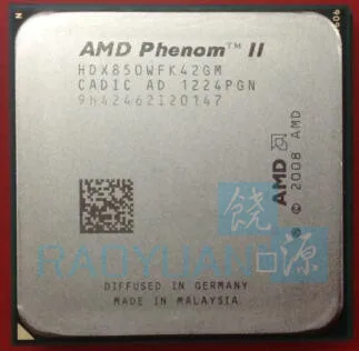 Процессор AMD Phenom II X4 850 X4-850 HDX850WFK42GM cpu четырехъядерный(3,3 ГГц/4 м/95 Вт) Socket AM3 938 pin